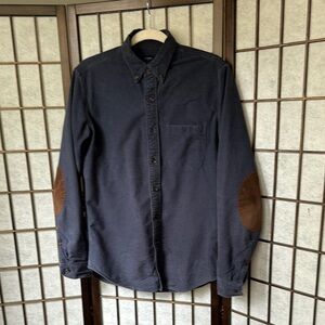 J. Crew Blue and Brown Casual Button Down Shirt